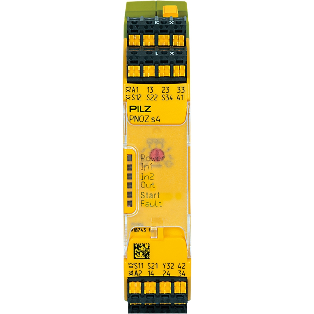 PILZ 皮爾茲安全繼電器 PNOZ s4 C 24VDC 3 n/o 1 n/c coated